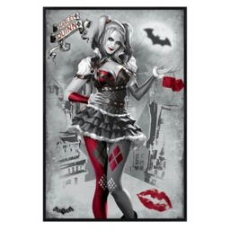 Gloss Black Framed Harley Quinn Maxi Poster Multi