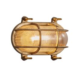 Nordlux Helford Outdoor Wall Light Brass Brass Solar E27 Sensor Coastal/Marine Safe - Mains Powered, IP64