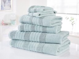 Spa Pure Cotton Super Soft And Absorbent Towel Blue Face cloth 1