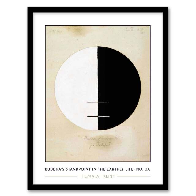 Hilma Af Klint Buddhas Standpoint In The Earthly Life Framed Wall Art Print A4 Cream