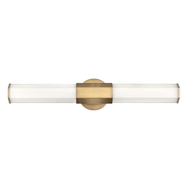 Hinkley Facet Integrated LED Bathroom Wall Lamp Heritage Brass, 3000K, IP44