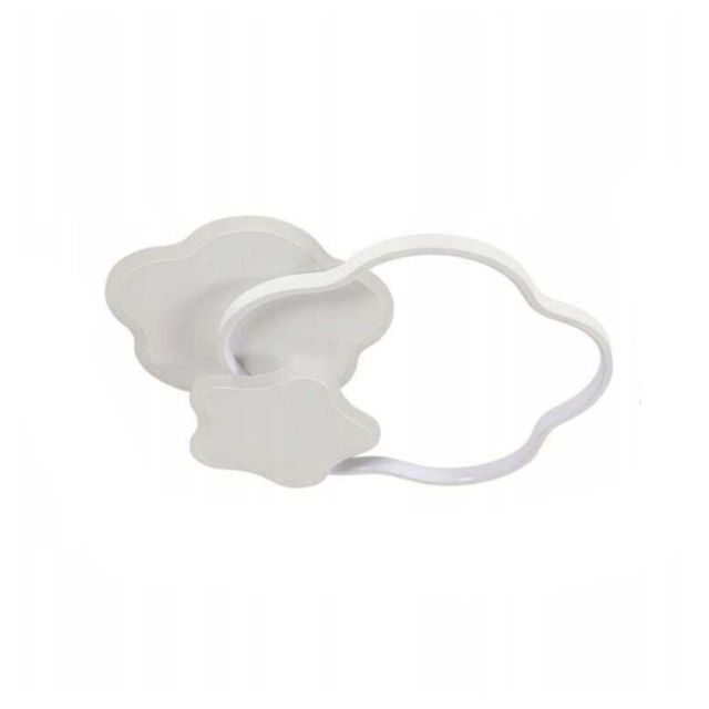 Stars-Shaped LED Ceiling Light with Remote Control White 55cm