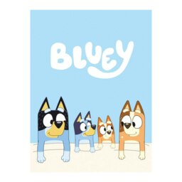 Bluey Cotton Beach Towel - Blue - One Size
