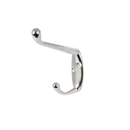 Securpak Coat Hook - Silver - 105mm