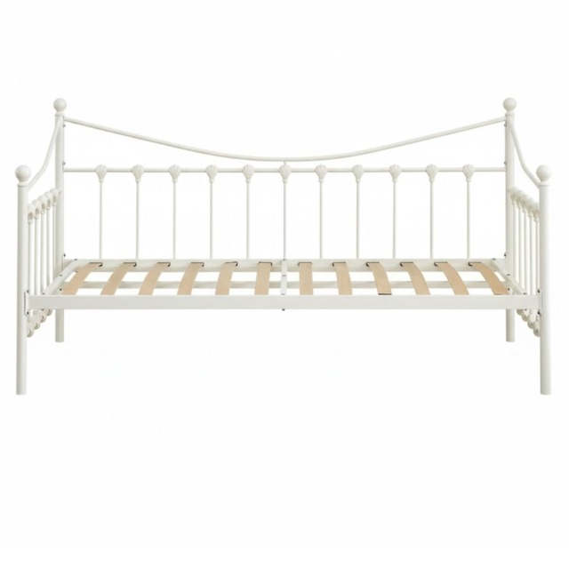 Daybed Frame White ,3ft Single Metal Bed for Bedroom or Living Room