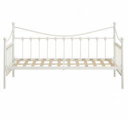 Daybed Frame White ,3ft Single Metal Bed for Bedroom or Living Room