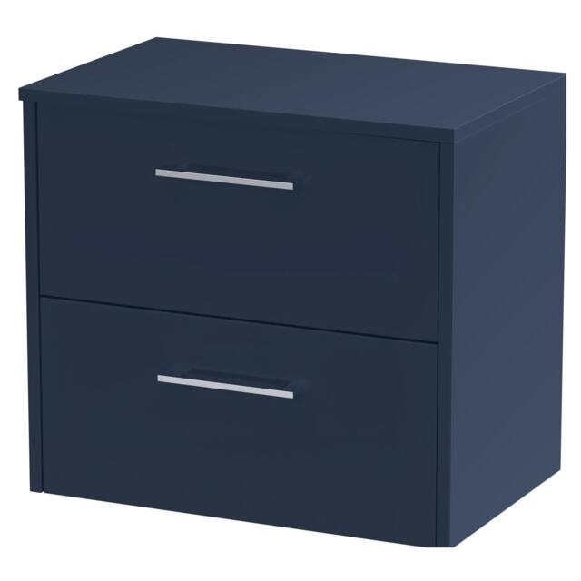 Balterley Winshill Contemporary 2 Drawer Wall Hung Vanity Unit with Worktop, 600mm