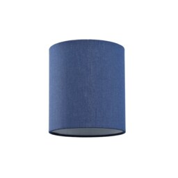 Contemporary and Elegant Midnight Blue Linen Fabric 18cm Cylinder Lamp Shade Blue Midnight Blue 1