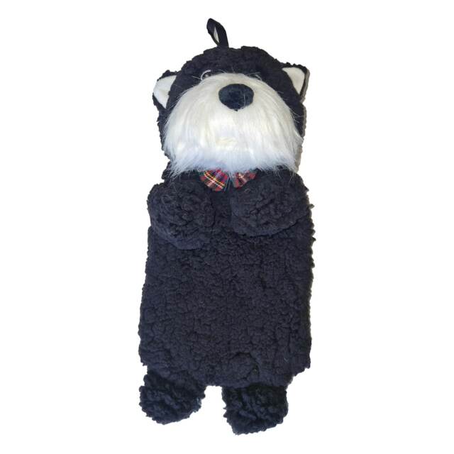 K Collection Scottish Terrier 3D 750ml Hot Water Bottle And Cover Grey Dark Grey One Size 1