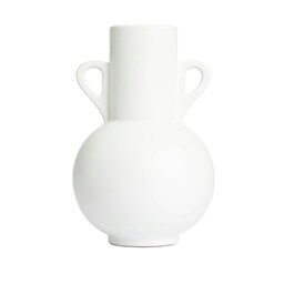 BHS Jug Ceramic Vase, White