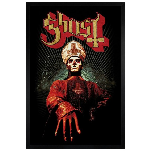Black Wooden Framed Ghost Papa Emeritus Maxi Poster Framed Poster