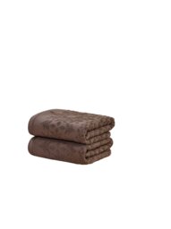 Versailles Jacquard Cotton Towels Soft and Absorbent Brown Bath towel