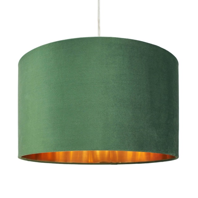BHS Large Velvet Easy Fit Light Shade, Green Green Green 1