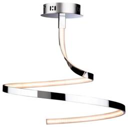 Wave Integrated LED Semi Flush Light Chrome