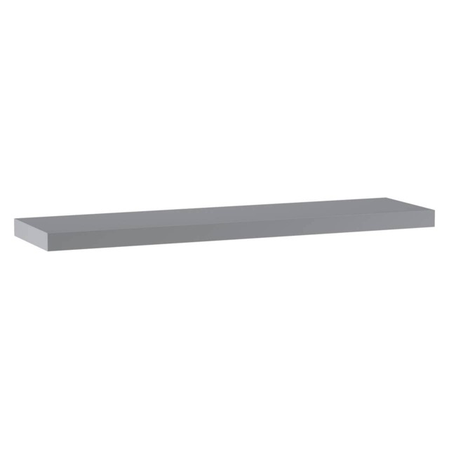 Floating Wooden Wall Shelves - 90x23.5cm Grey Grey & Set of 1 1