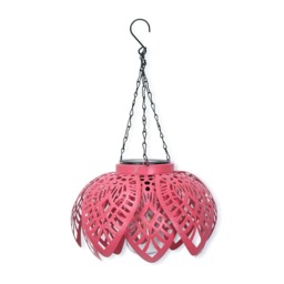 ValueLights Artichoke Pink Outdoor Solar Decorative Light Pink