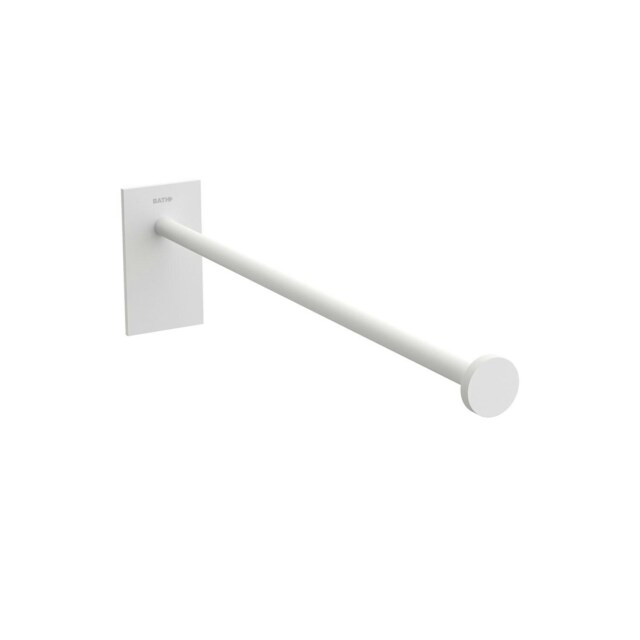 Cosmic Towel Wall Mounted Rail Square Design with Chrome Plated Matte White 30cm