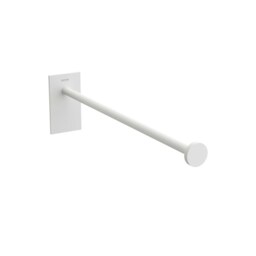Cosmic Towel Wall Mounted Rail Square Design with Chrome Plated Matte White 30cm