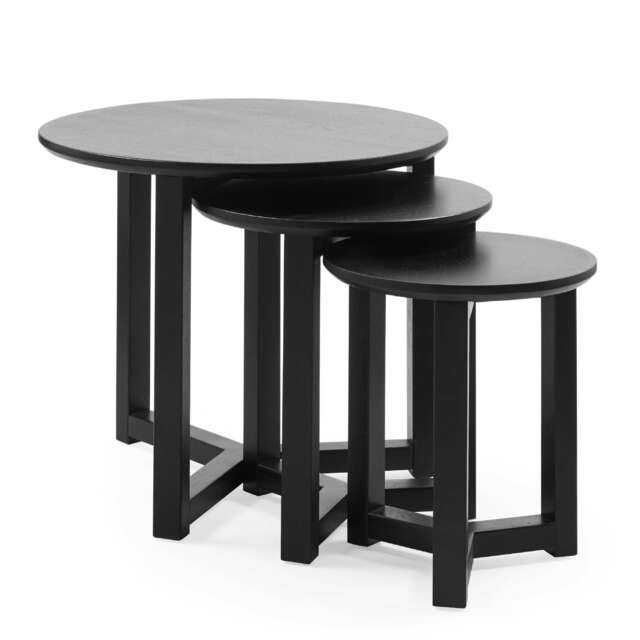 Nordvik Nest Of 3 Tables in Black