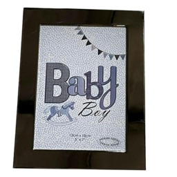 "Laura Darrington Baby Boy 5"" x 7"" Blue Photo Frame In a Gift Box"