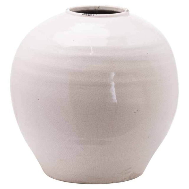 Garda Glazed Large Regola Vase - Ceramic - L37 x W37 x H38 cm - White White
