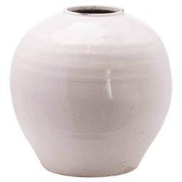 Garda Glazed Large Regola Vase - Ceramic - L37 x W37 x H38 cm - White White