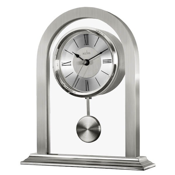 Acctim Colney Silver Clock Silver