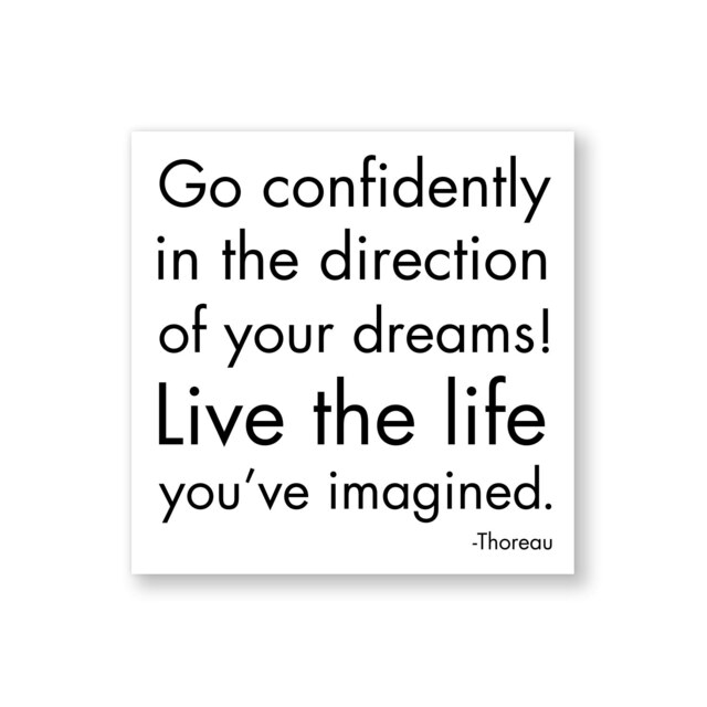 Quotable Inspirational Quote Fridge Magnet Go Confidently 9cm