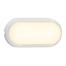 Nordlux Cuba Outdoor Wall Light White Plastic Sensor Intergrated LED Ceiling or Wall Mounting - Mains Powered, IP54