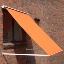1.0m Half Cassette Drop Arm Awning in Terracotta