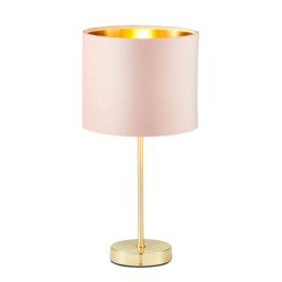 BHS Velvet Table Lamp, Pink
