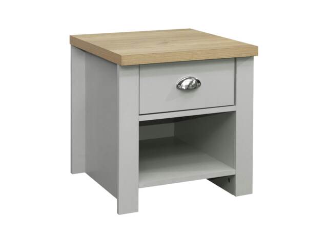 Highgate 1 Drawer Lamp Table Grey