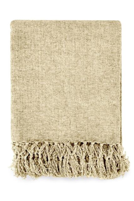 Darcy Tassel Natural Blanket/Throw Cream Cream 130x150cm