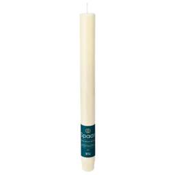 Spaas Pack of 12 Rustic Unscented Dinner Candles 25cm - Ivory Cream One Size 1