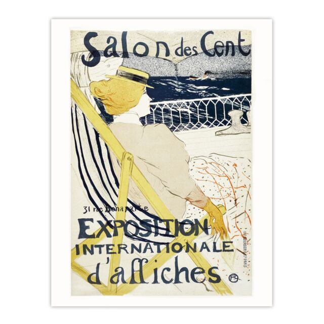"Salon des Cent Exhibition Advert Wall Art Print Toulouse Lautrec 12x16"""