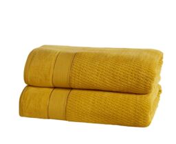 Royal Velvet Towel Cotton 2 Piece Bath Sheet (90x140 cm) Yellow Bath sheet 1