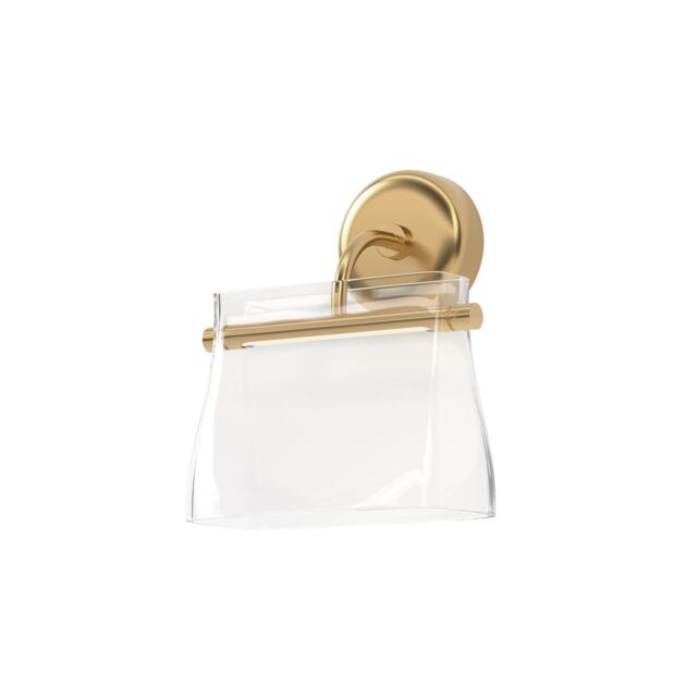 Cabaret Modern Wall Lamp Brass 3000K 850lm Glass Shade