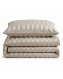 Velosso Oslo Luxury Velvet Stripe Duvet Cover and Pillowcase Set