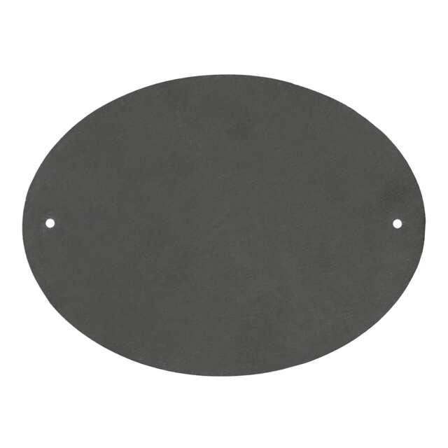 Nicola Spring Linea Oval Blank Slate House Sign - 20cm x 15cm