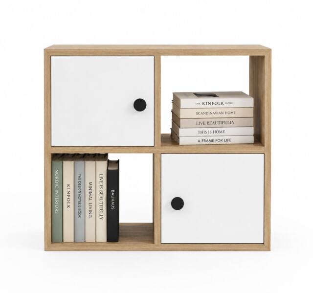 Decorotika Tuttle 2-tier and 2 Cabinets Bookcase