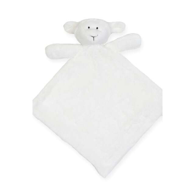 Mumbles Lamb Baby Blanket - Cream - 26cm x 26cm