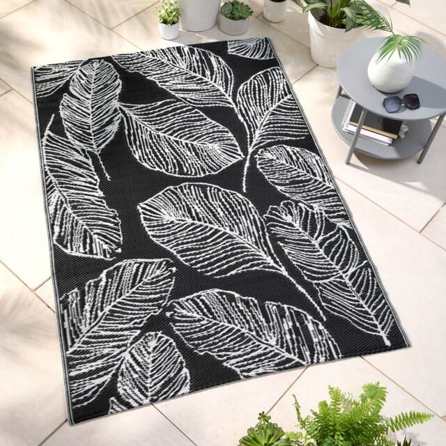 Fusion Matteo Outdoor Rug Black