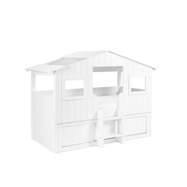 Chestnut Treehouse Midsleeper & Storage Unit - White - Single (90cm)