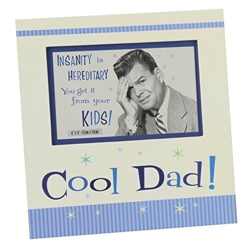 "Juliana Polkadot Diner Collection 19cm Wood & Paper Frame 6"" x 4"" - Cool Dad"
