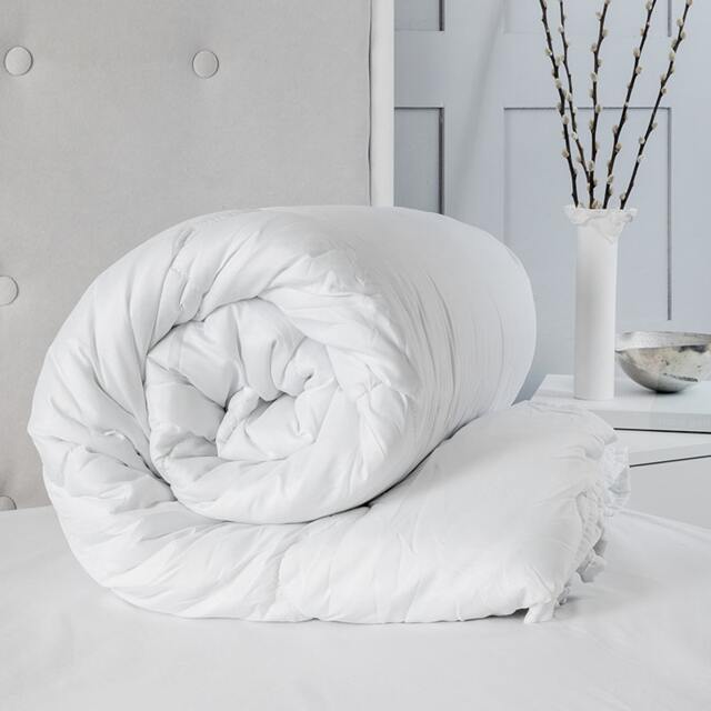 4 Season 3 in 1 All Season Duvet (9.0 + 4.5 Tog ) Detachable Soft Touch Microfibre Duvet Single White