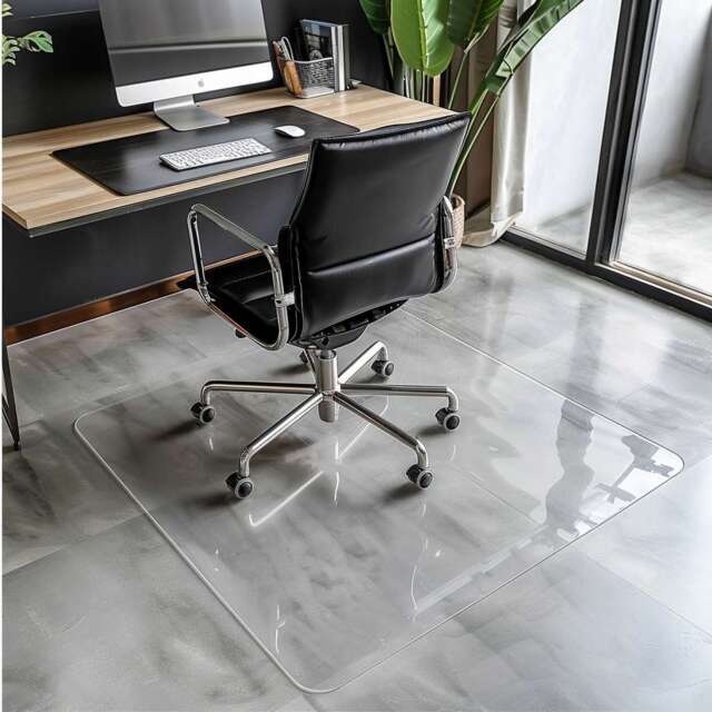PVC Clear Chair Mat for Hard Floors - 100x120cm