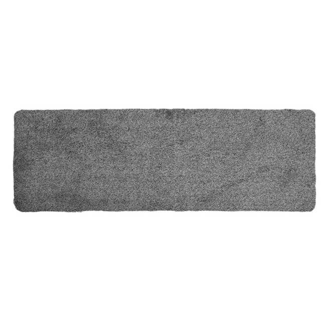 JVL Kensington Machine Washable Cotton Runner Barrier Doormat, 50x150cm, Grey