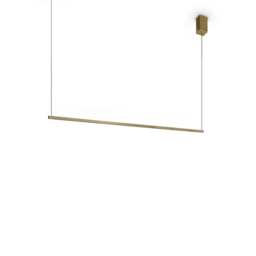 Essence Square Bar Pendant Ceiling Light Brass 1x LED 2250lm 3000K