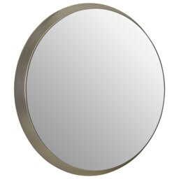 Athena Medium Round Silver Wall Mirror Silver