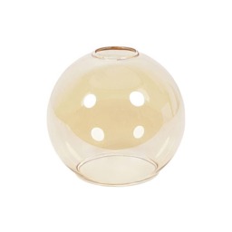 ValueLights Bellamy Amber Small Glass Ceiling Light Shade and Bulb